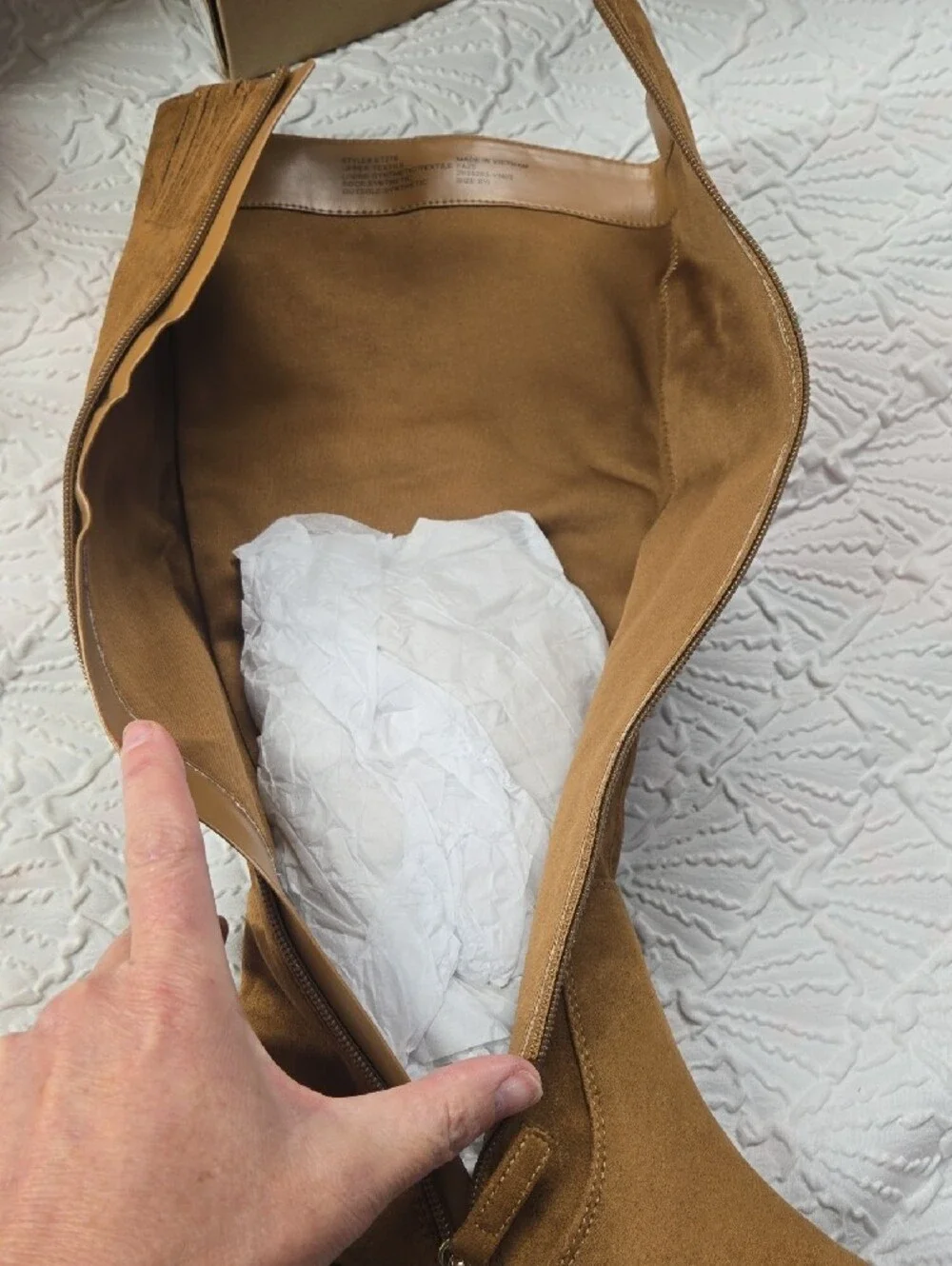 NIB-J. Crew Warm Brandy Suede Knee High Block Heel Boots